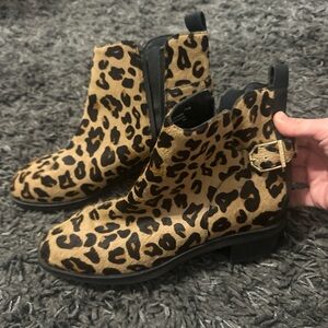Cole Haan Leopard Print Boots